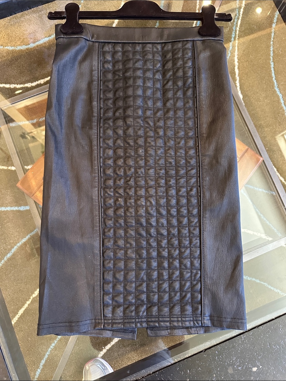 Roberto Cavalli Black Quilted Mini Skirt